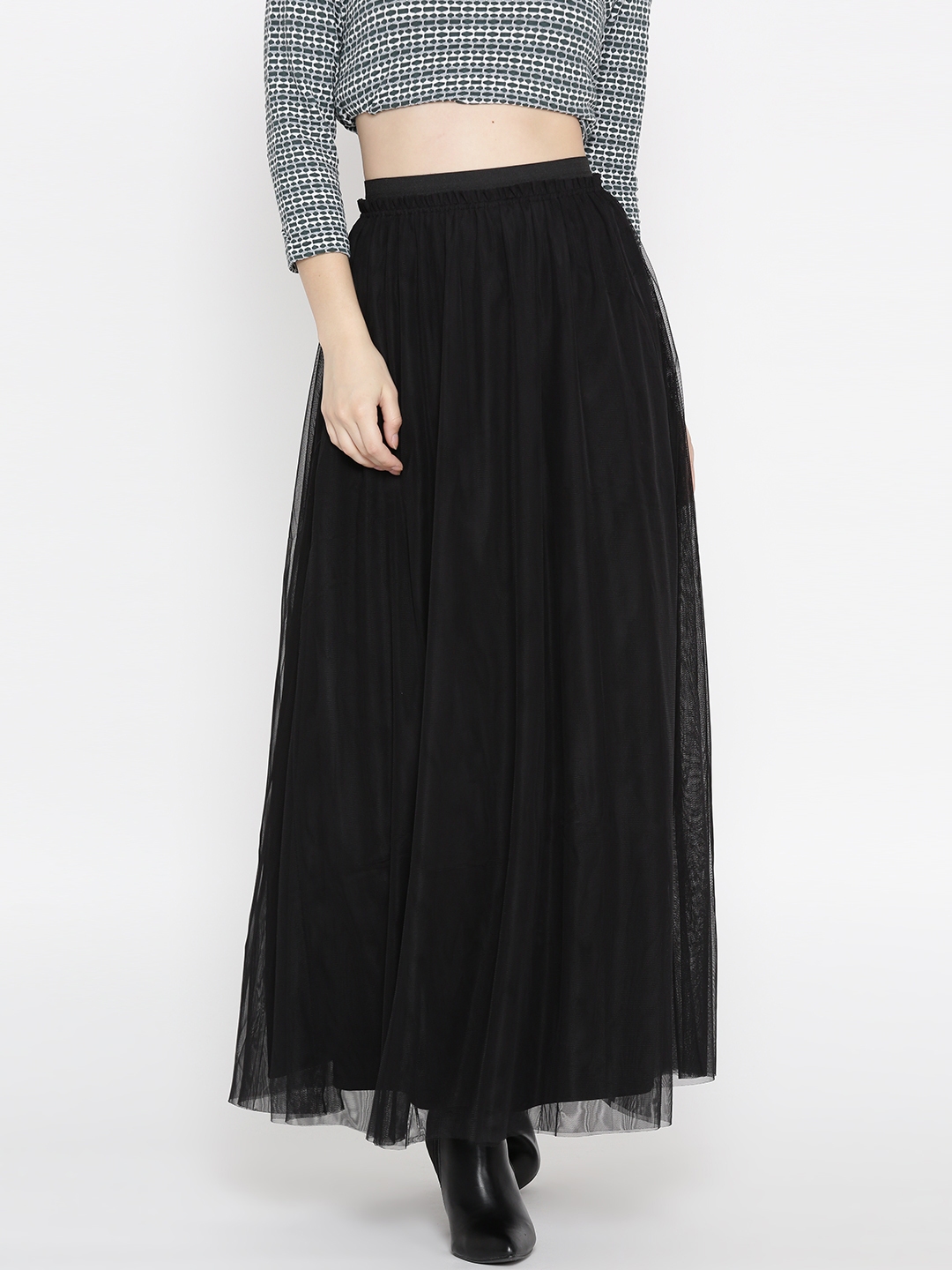 Black 2024 skirt net