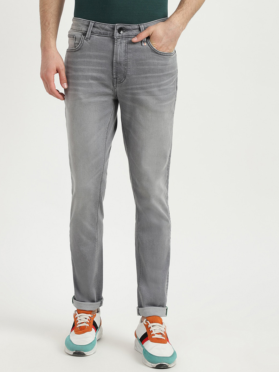 United Colors of Benetton Men Skinny Fit Heavy Fade Jeans