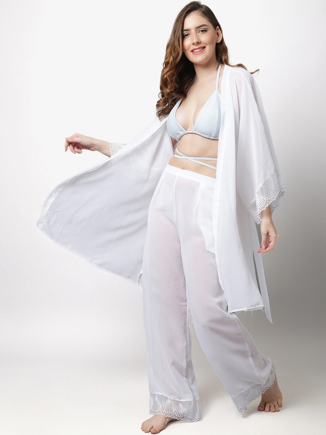 Aoba Women Robe & Palazzo Swim Set