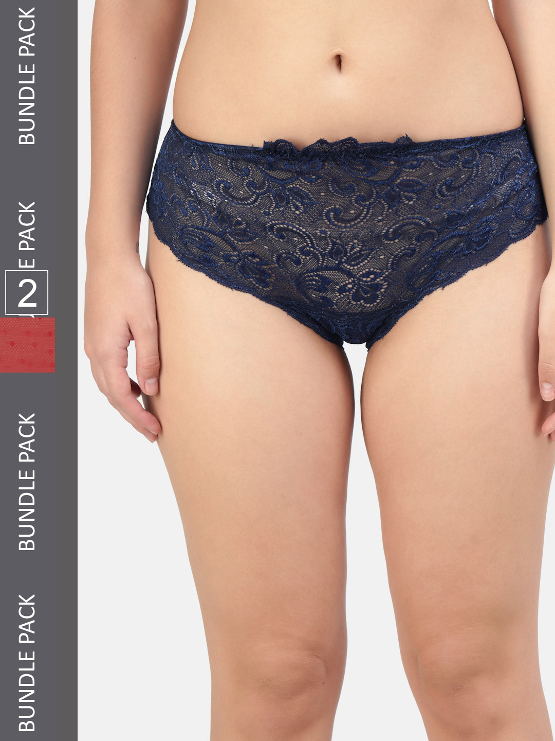 Hill Islands Women Pack Of 2 Self-Design Bikini Briefs