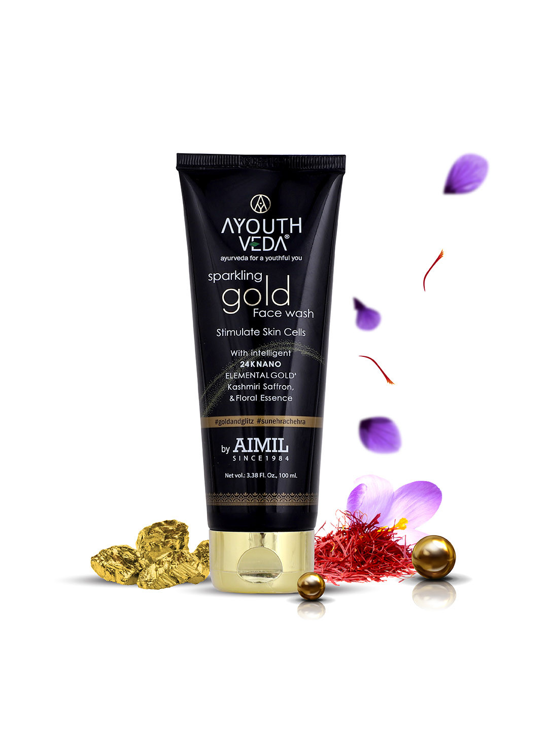 AYOUTHVEDA  Sparkling Gold Face Wash 100ml