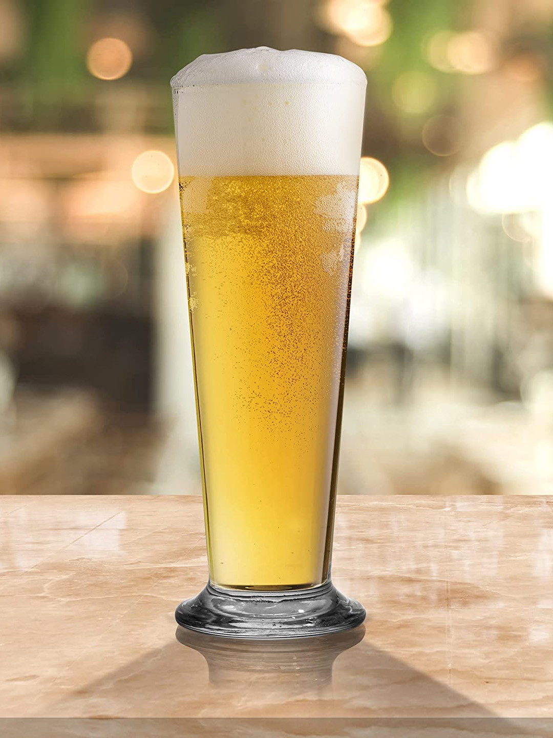 Uniglass  Set of 6 Transparent Lead-Free Freddo Beer Glass 265ml