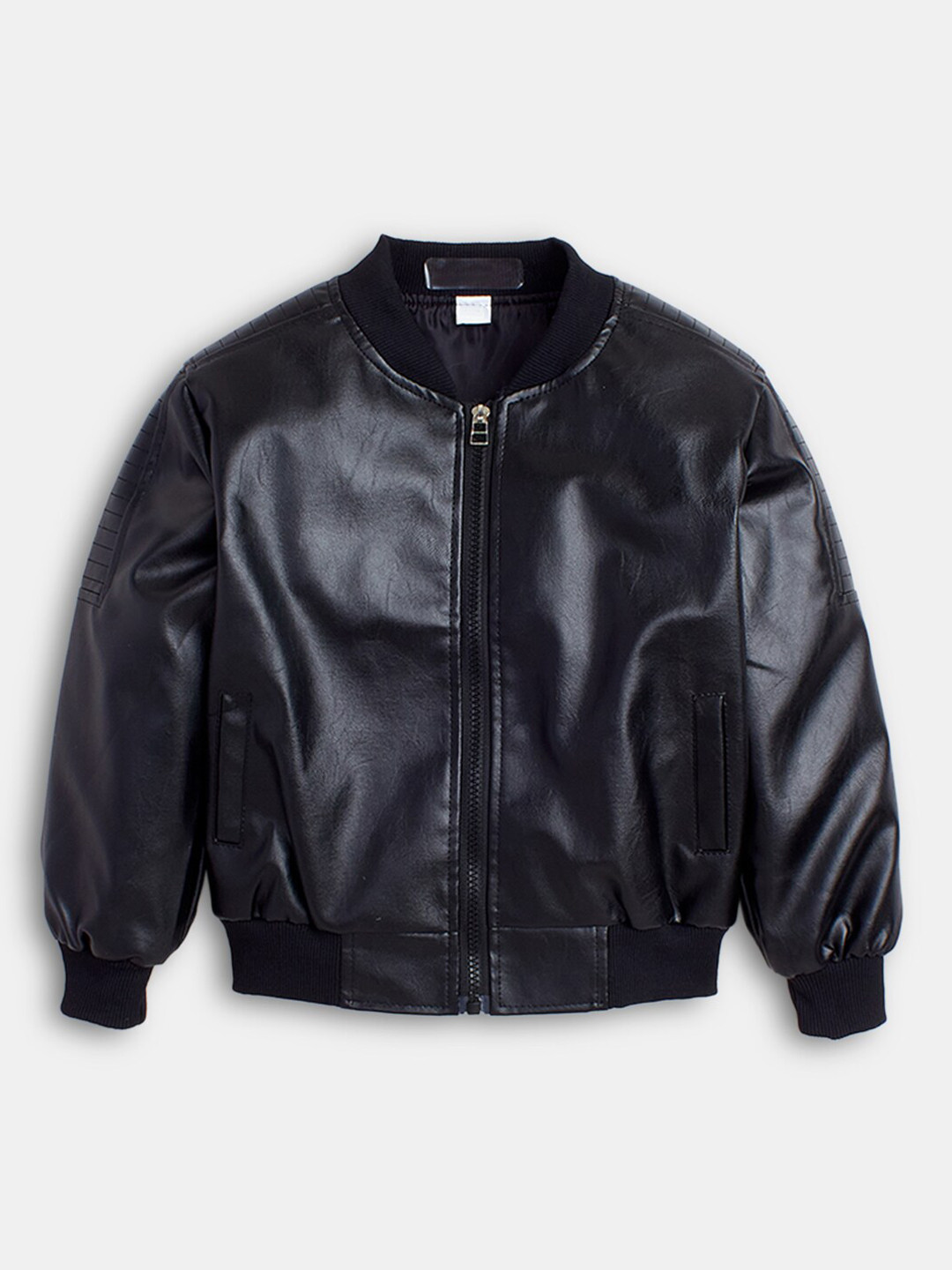Hopscotch Boys Black Leather Jacket
