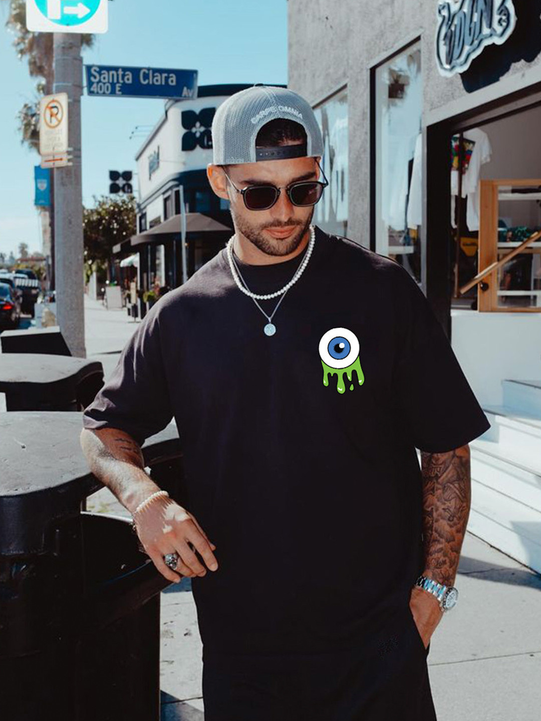 VEIRDO Baggy Cotton T-shirt