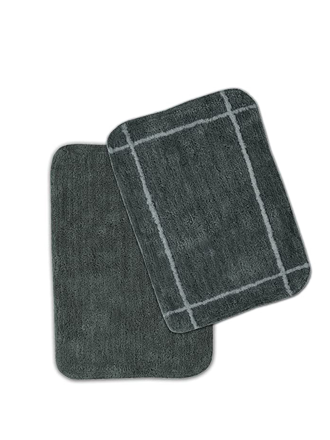 SASHAA WORLD Set Of 2 2000GSM Microfibre Anti-Slip Bath Rug