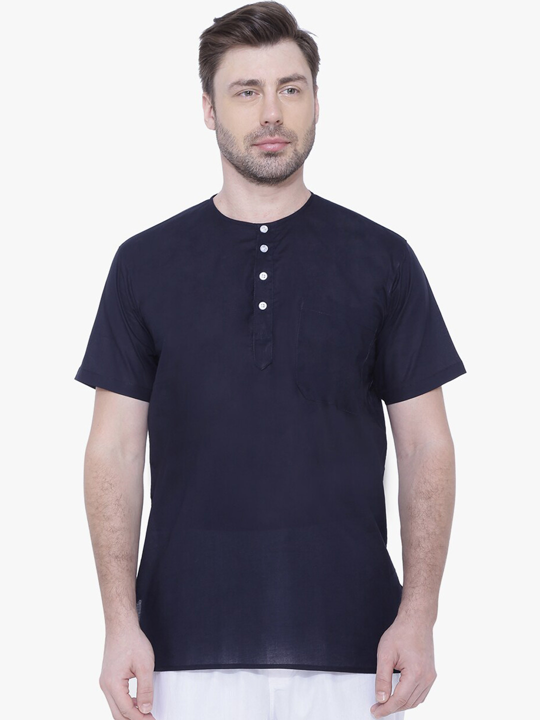 RAJUBHAI HARGOVINDAS Straight Regular Cotton Kurta
