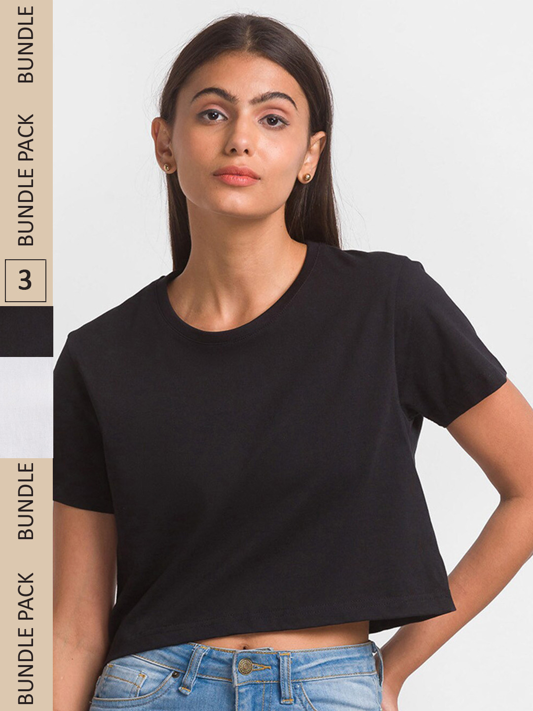 FashionRack Women Cotton T-shirt Pack of 3