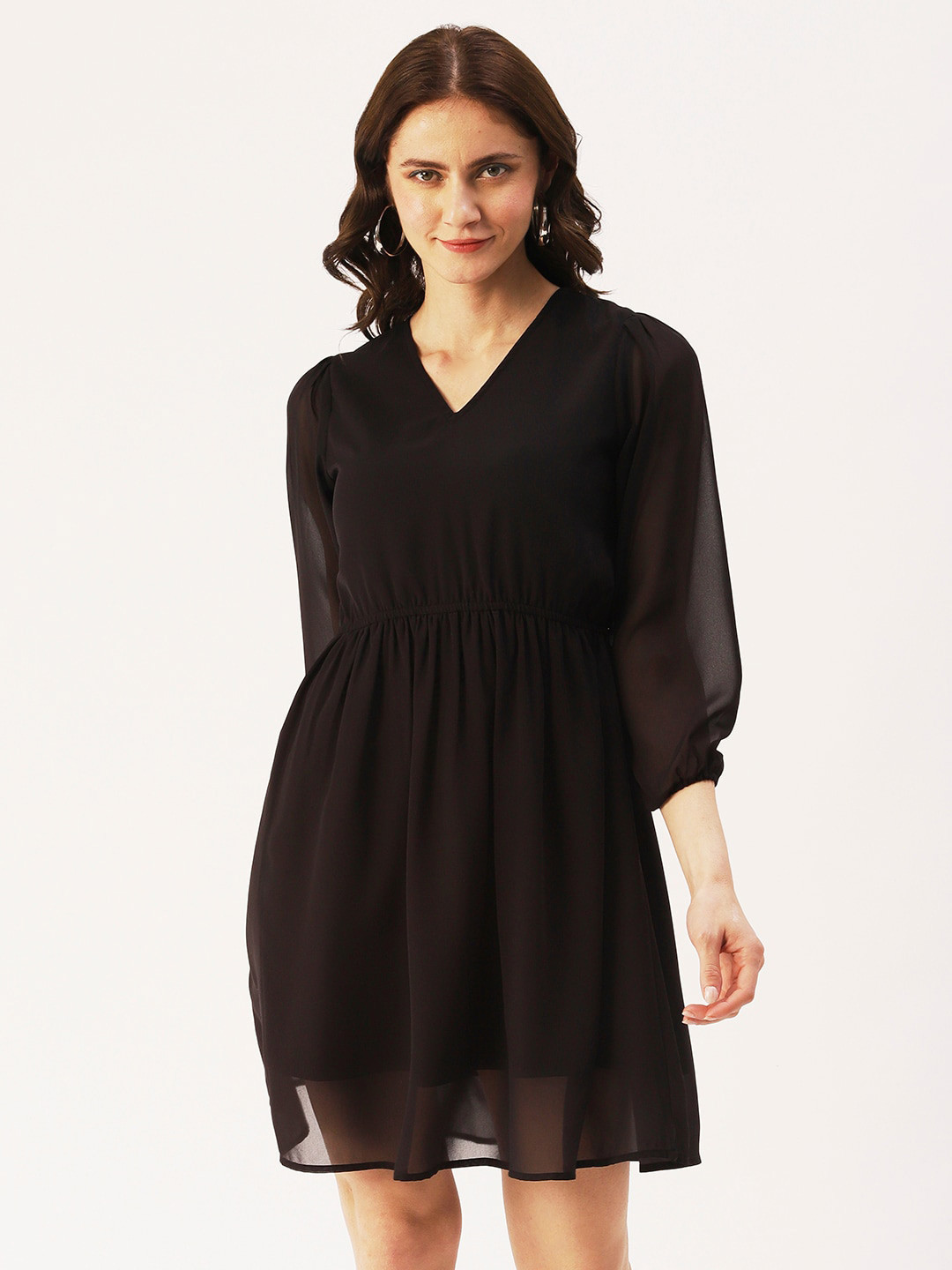 DressBerry V-Neck Georgette Dress