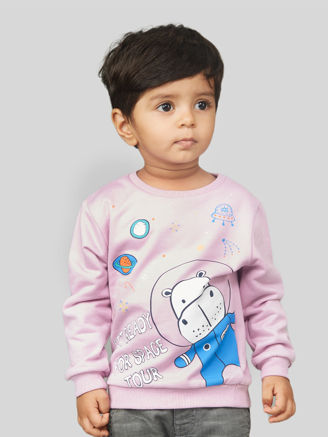 Zalio Boys Graphic Printed Pullover Sweatshirt
