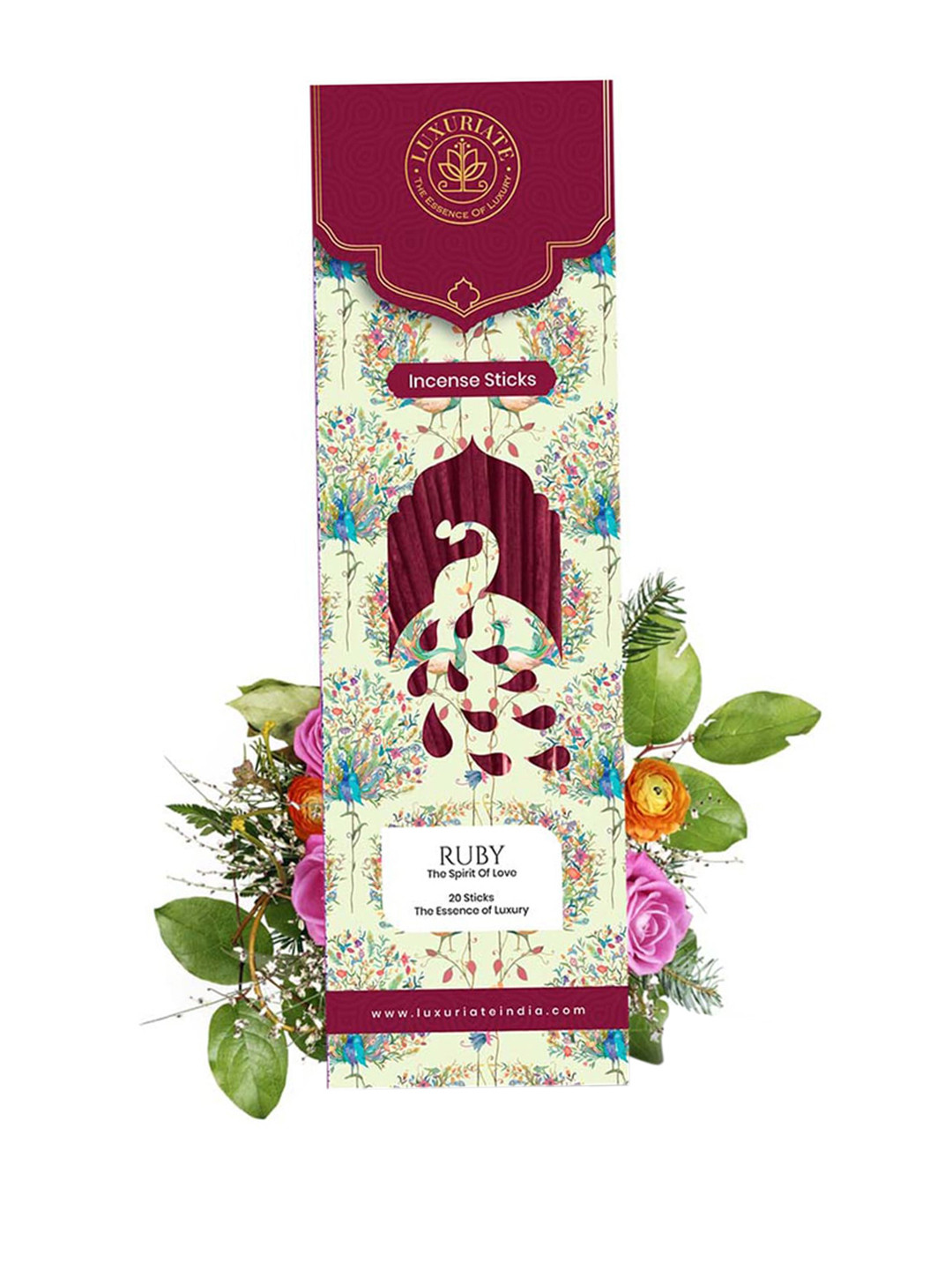 LUXURIATE Red 20 Incense Stick Home Fragrances