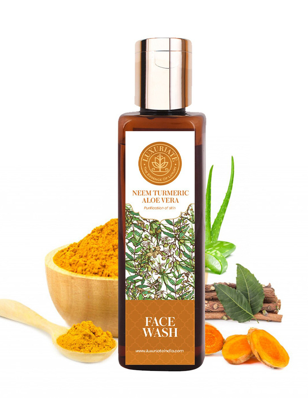 LUXURIATE Neem Turmeric Aloevera Face Wash - 100ml