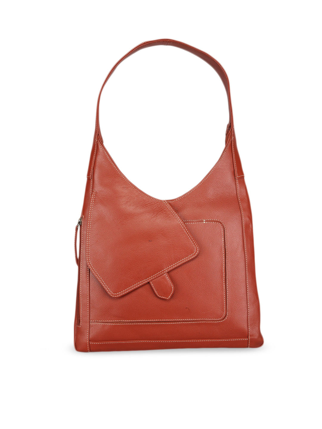 GENWAYNE Leather Structured Handheld Bag