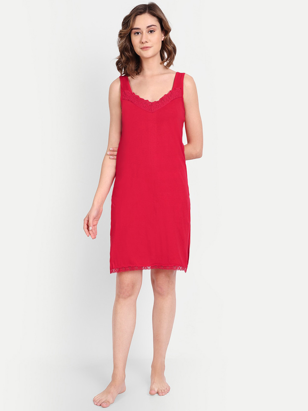 BLAZON Knee Length Cotton Camisoles