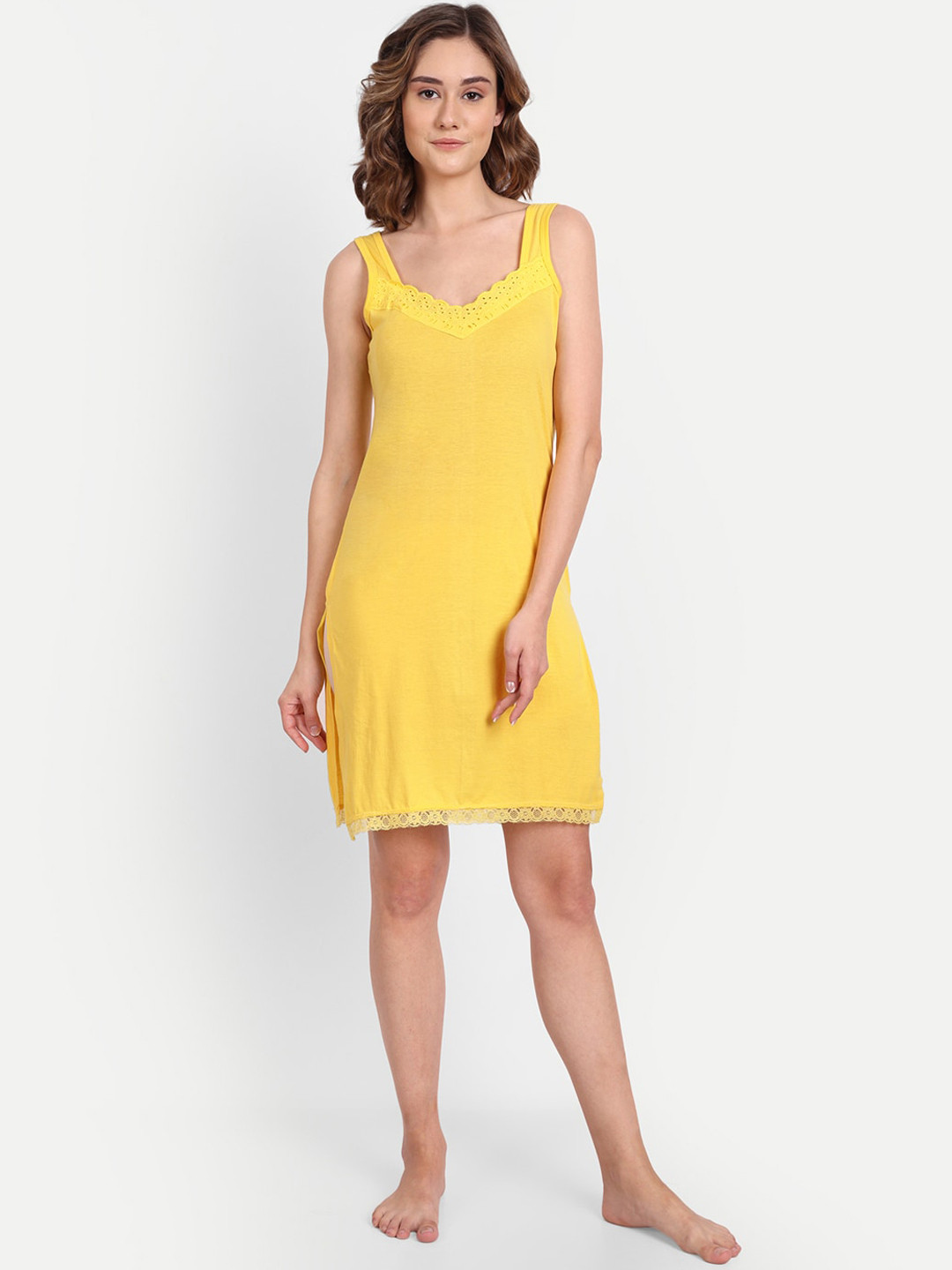 BLAZON Knee Length Cotton Camisoles