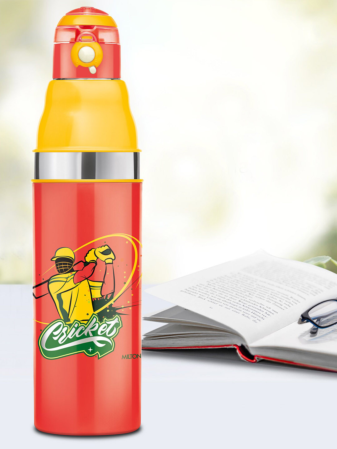 Milton Kool Stunner 900 Conversational Stainless Steel Spill Proof Water Bottle - 660ml