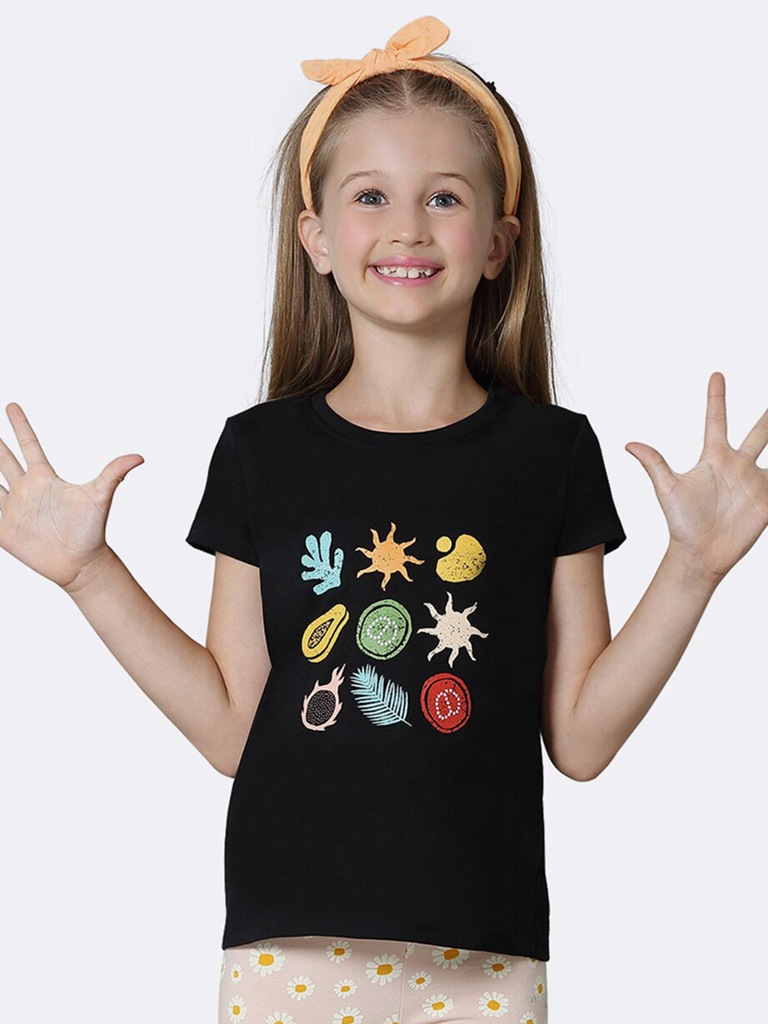 Van Heusen Girls Ultra Soft Round Neck Relaxed Fit T-Shirt