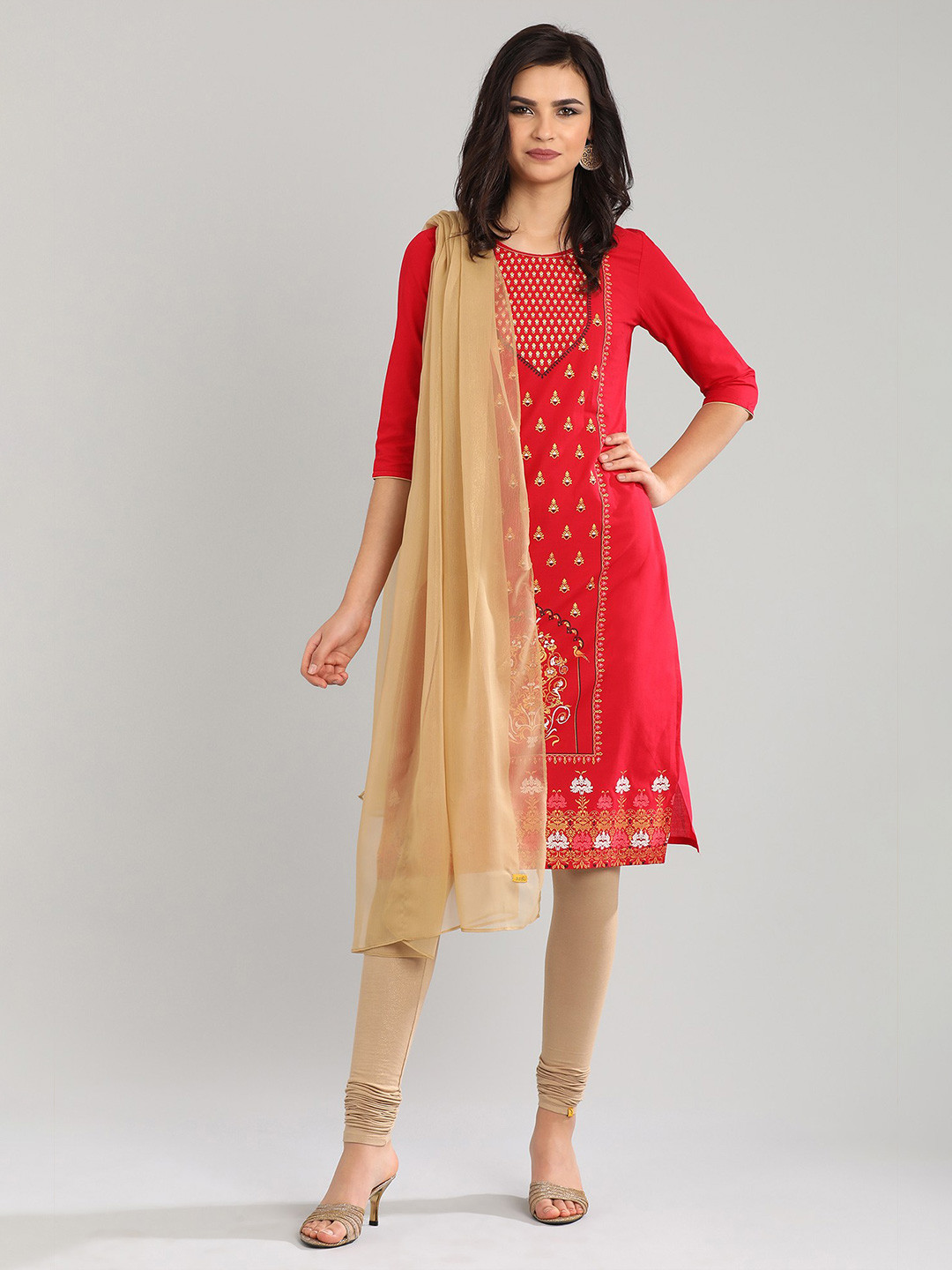AURELIA Gold-Toned Dupatta