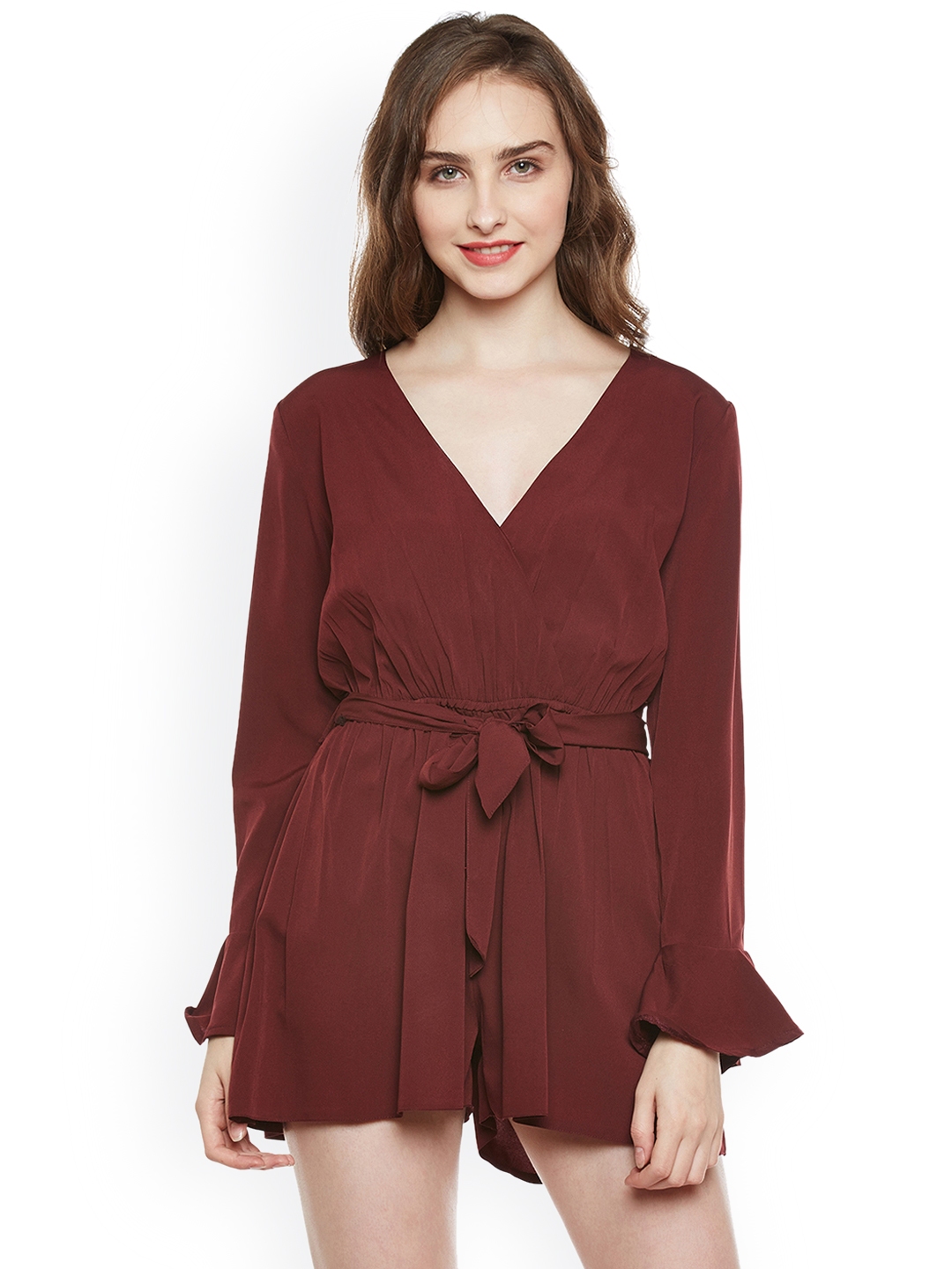 maroon playsuit