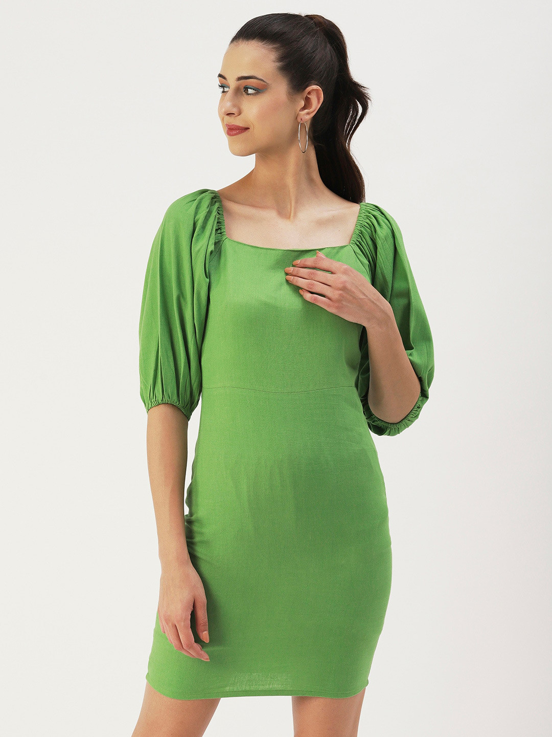 Dressberry Solid Bodycon Dress