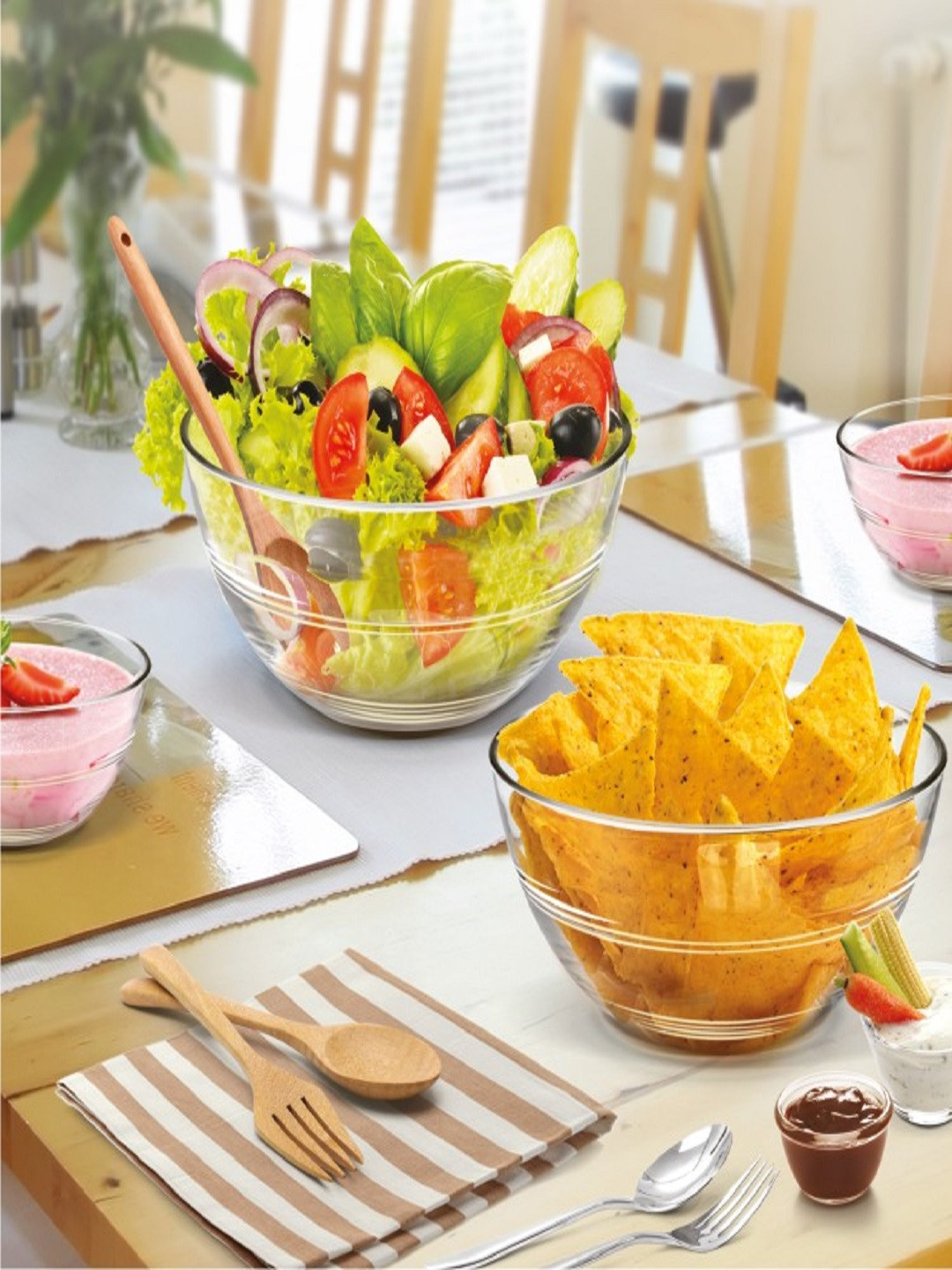 Treo Transparent & 1 Pieces Glass Bowls