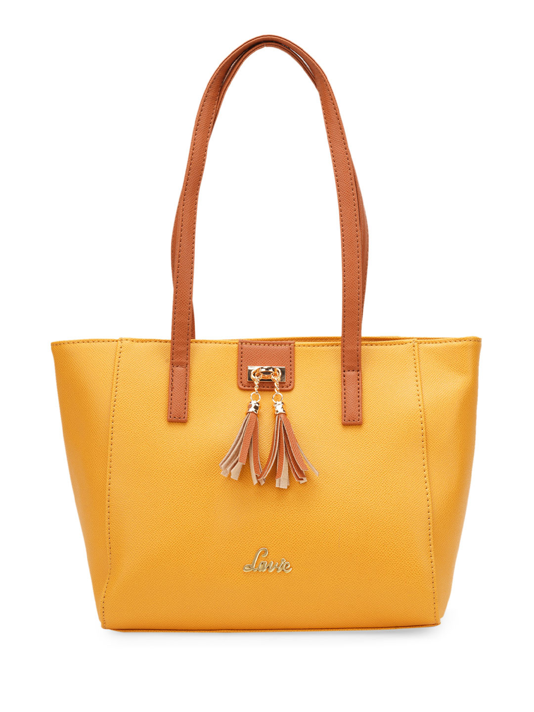 Lavie Structured Shoulder Bag with Tasselled