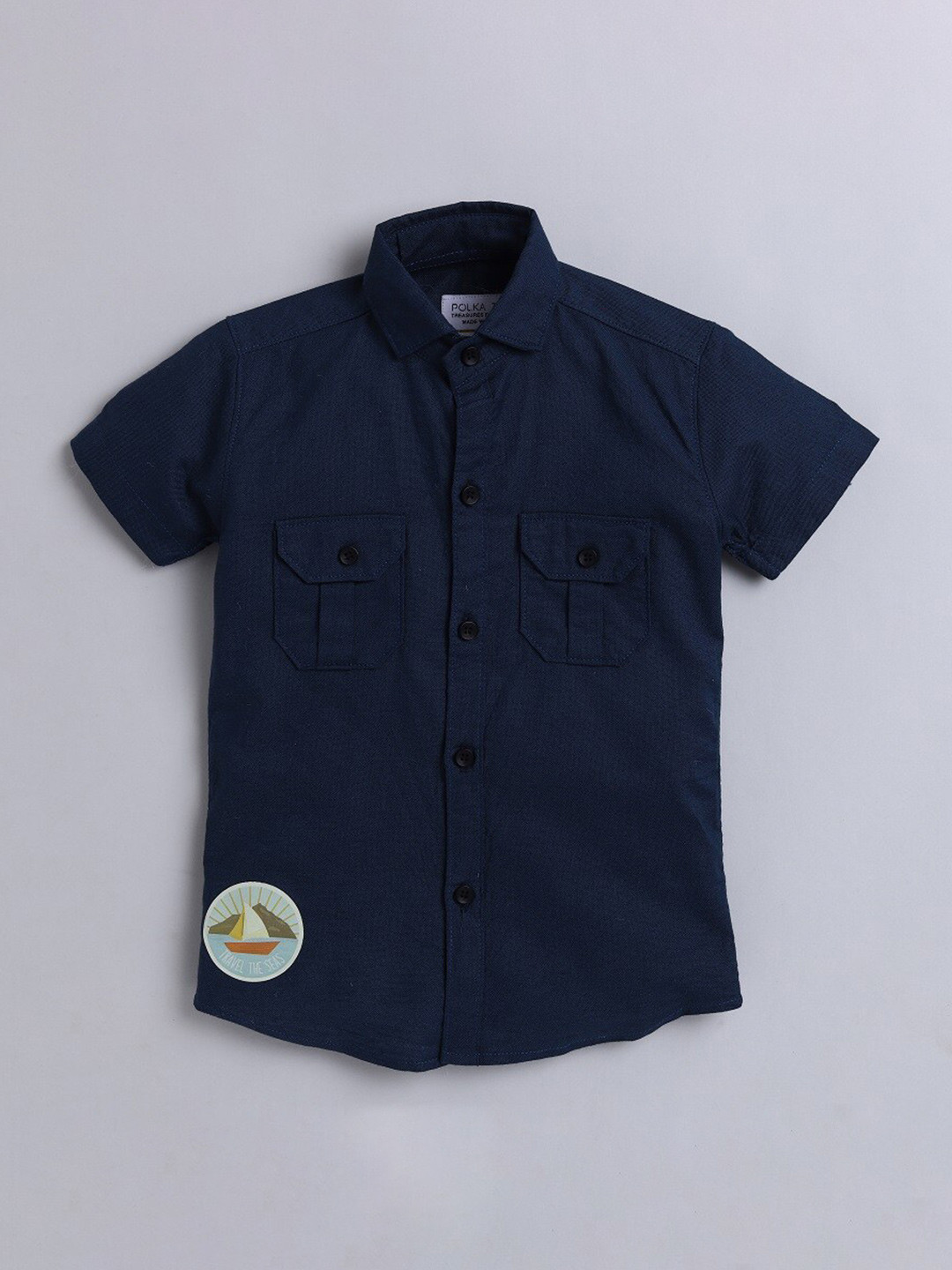 Polka Tots Boys Classic Cotton Casual Shirt