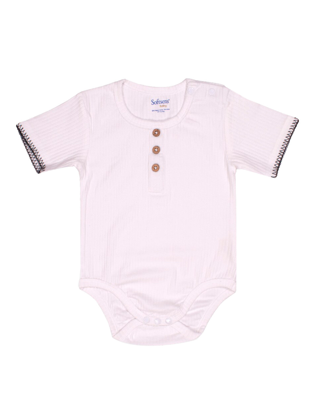 Softsens Infant Ribbed Organic Cotton Bodysuit