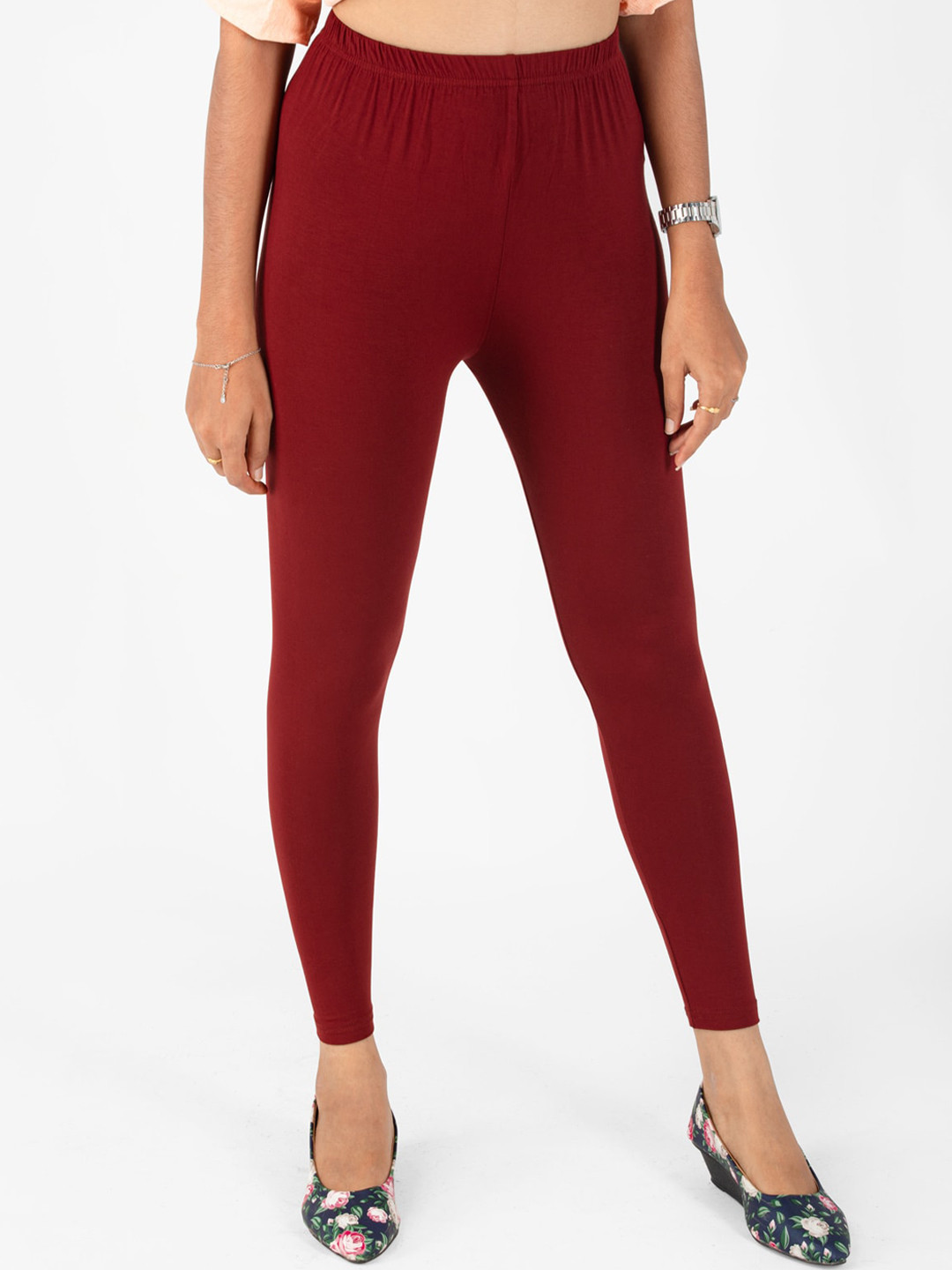 indian flower Women Ankle Length Leggings