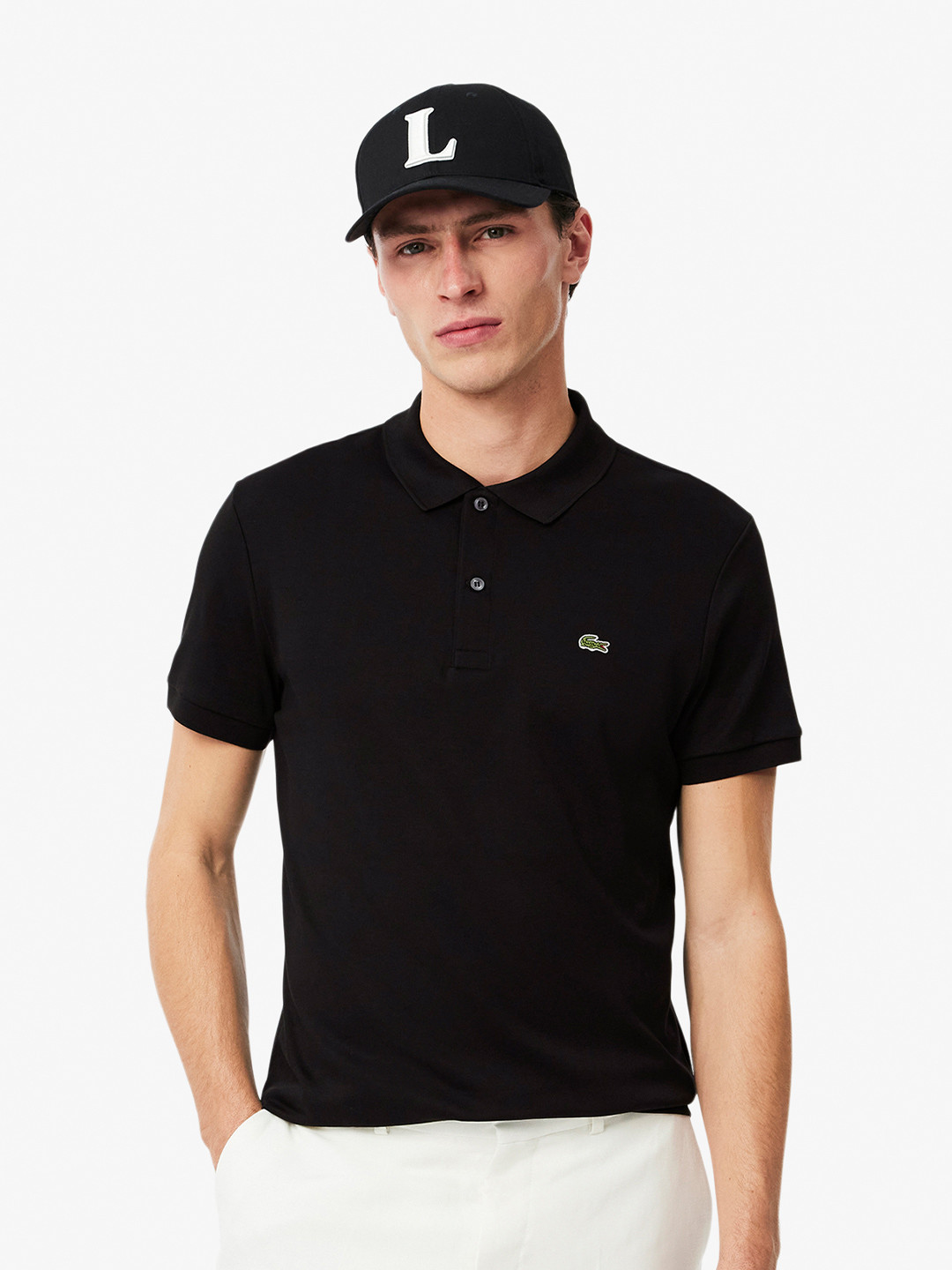 Lacoste Men Pure Cotton Polo Collar T-shirt