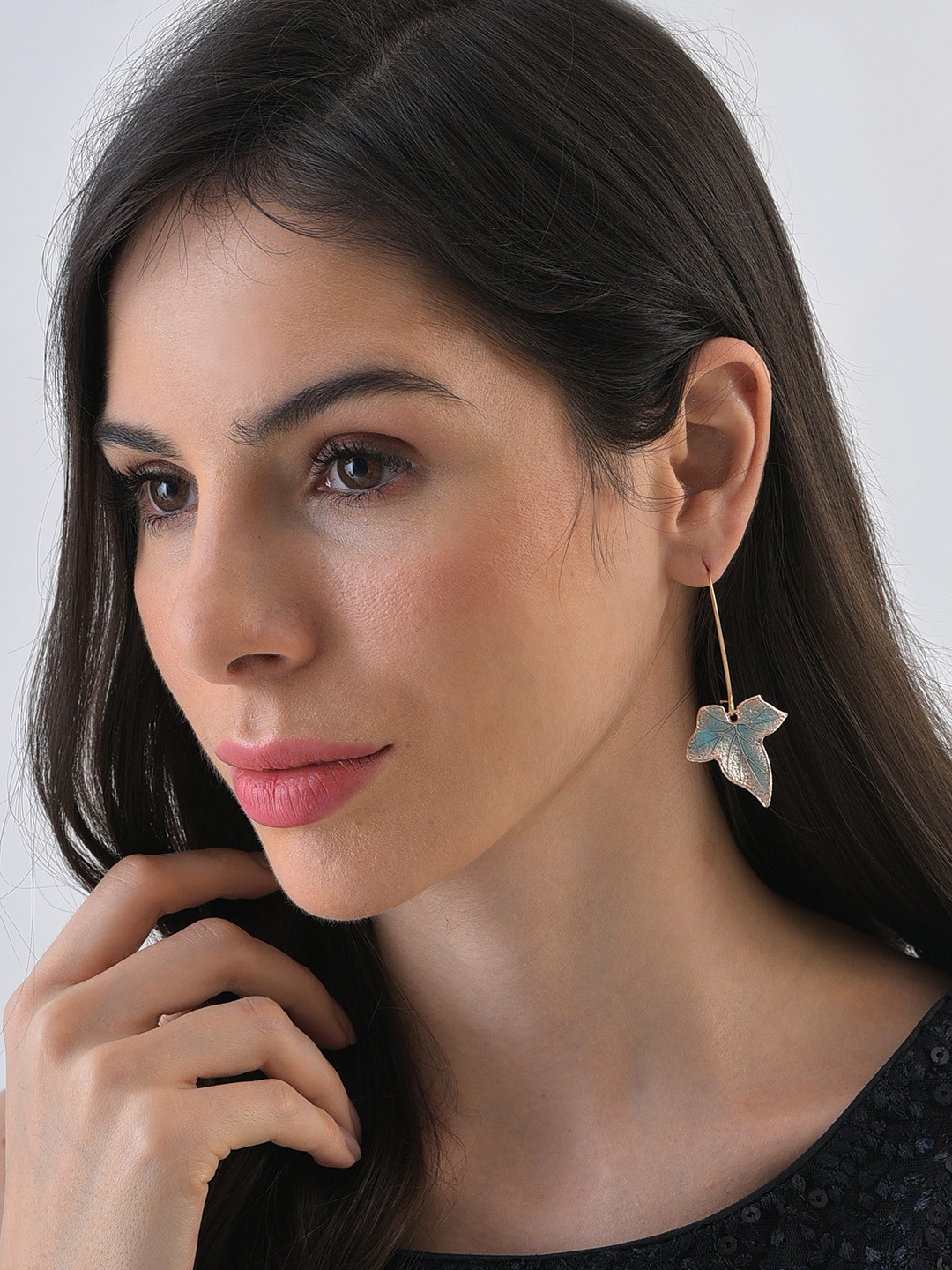 SOHI Gold-Plated Multicoloured Drop Earrings