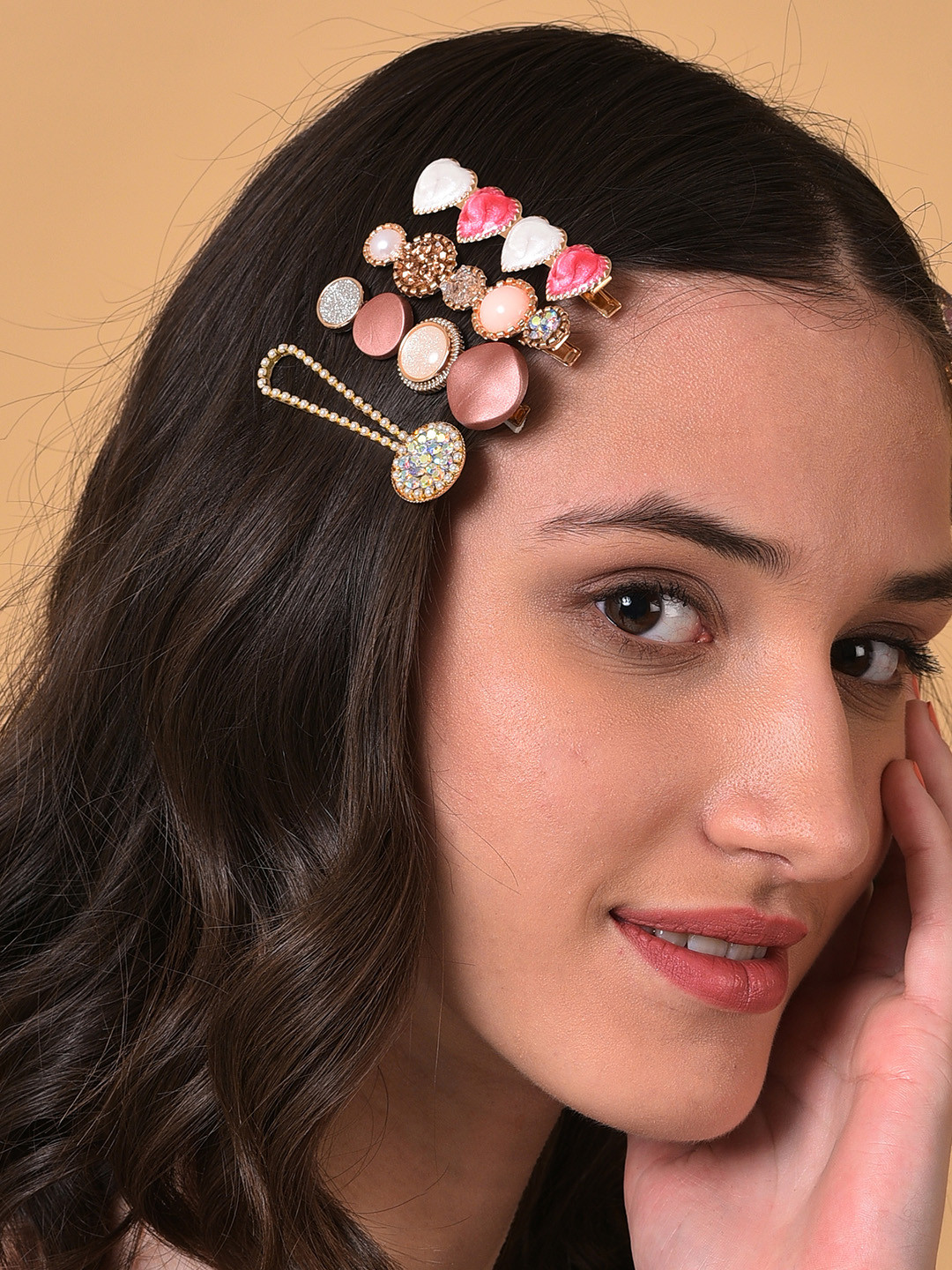 SOHI Women Embellished Bobby Pins