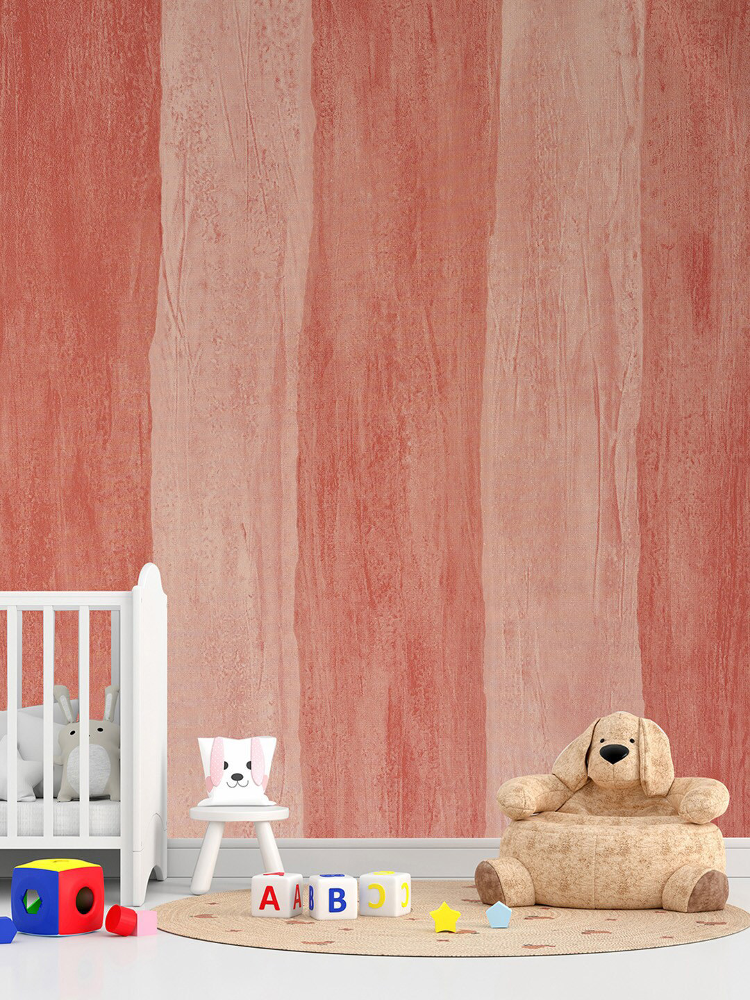 Bonhomie Pink Striped Wall Sticker Wallpapers