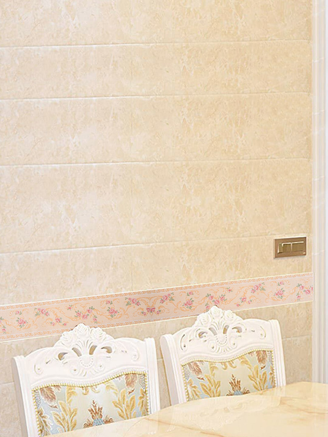 Bonhomie Printed Borders Wall Sticker Wallpapers