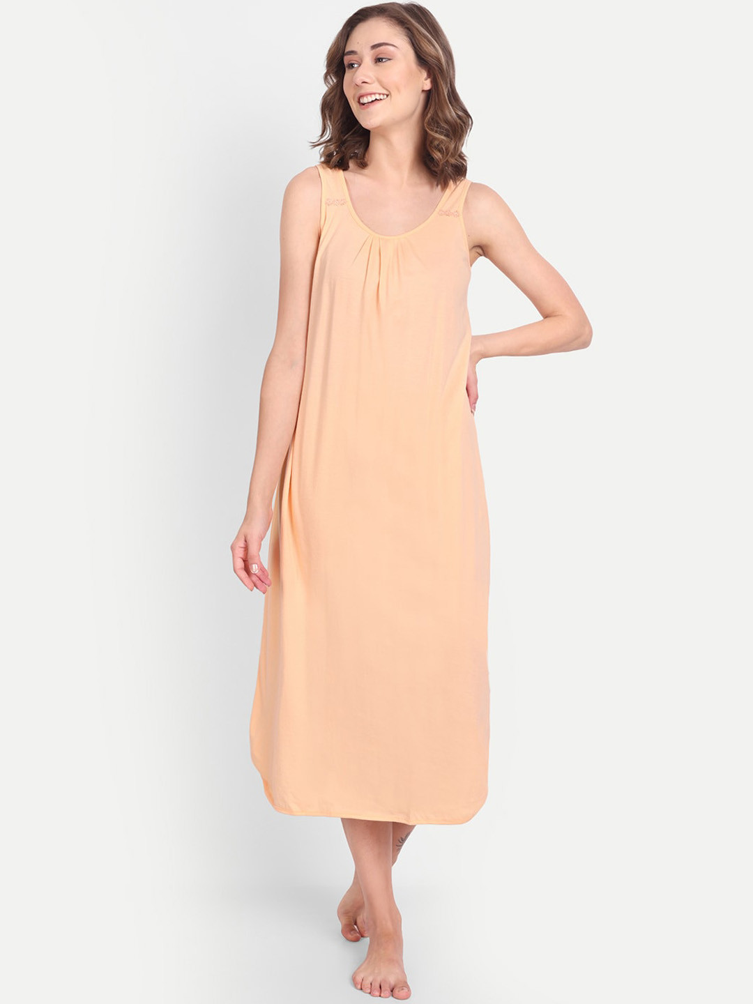 BLAZON Plus Size Pure Cotton Night Slip