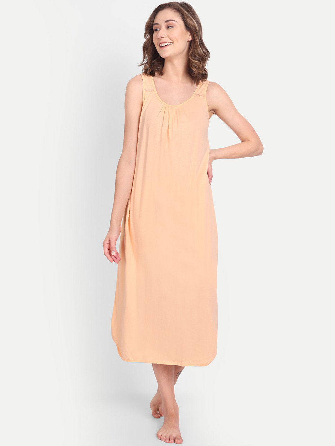BLAZON Plus Size Pure Cotton Night Slip