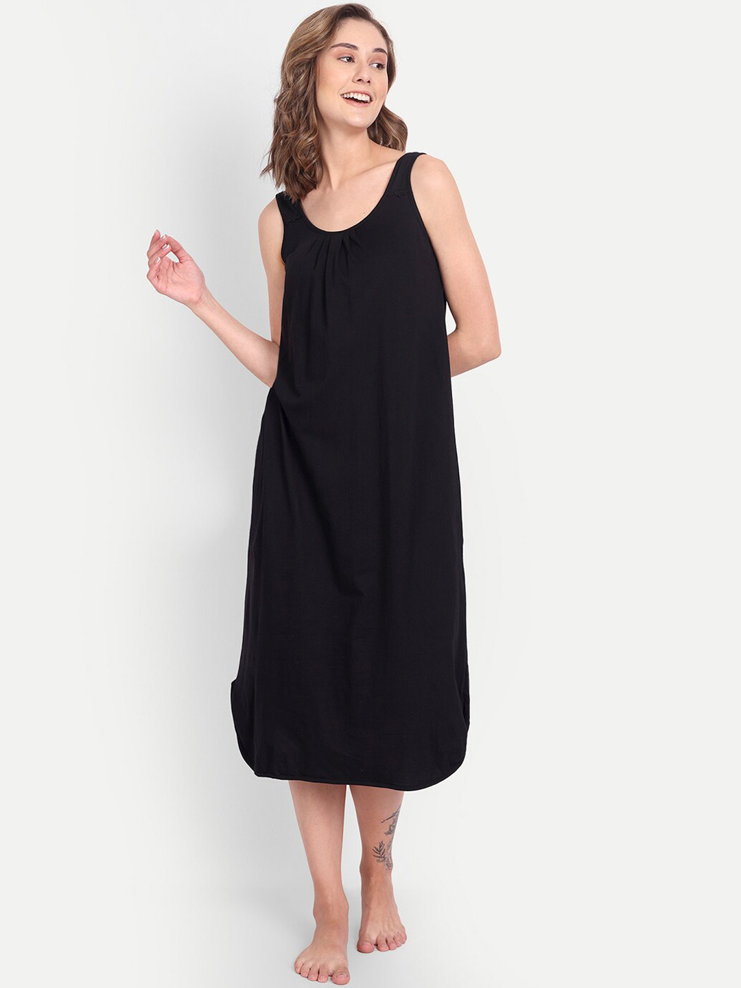 BLAZON Pure Cotton Lace Patchwork Slip