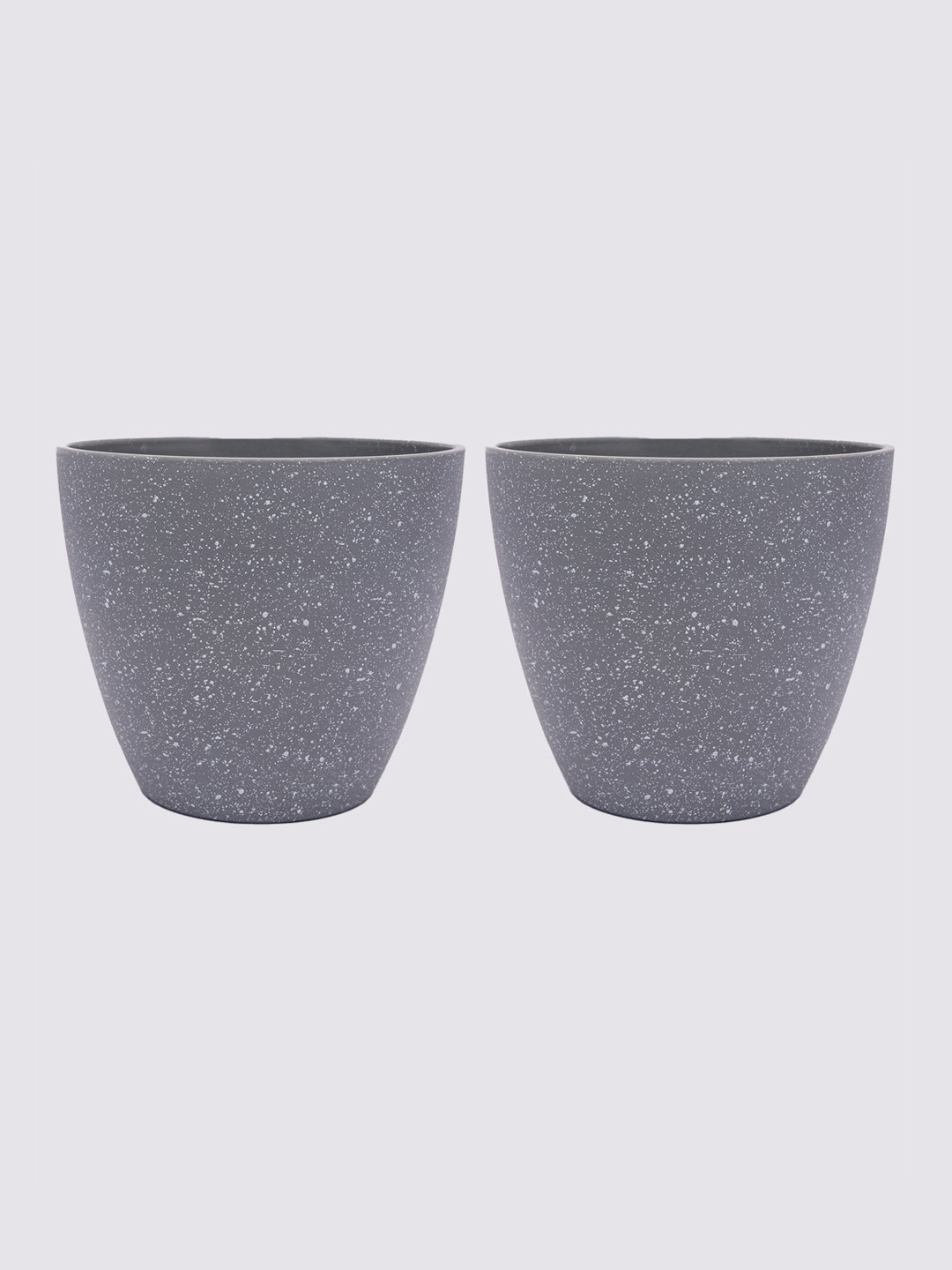 MARKET99 Grey Melange Set of 2 Melamine Planter