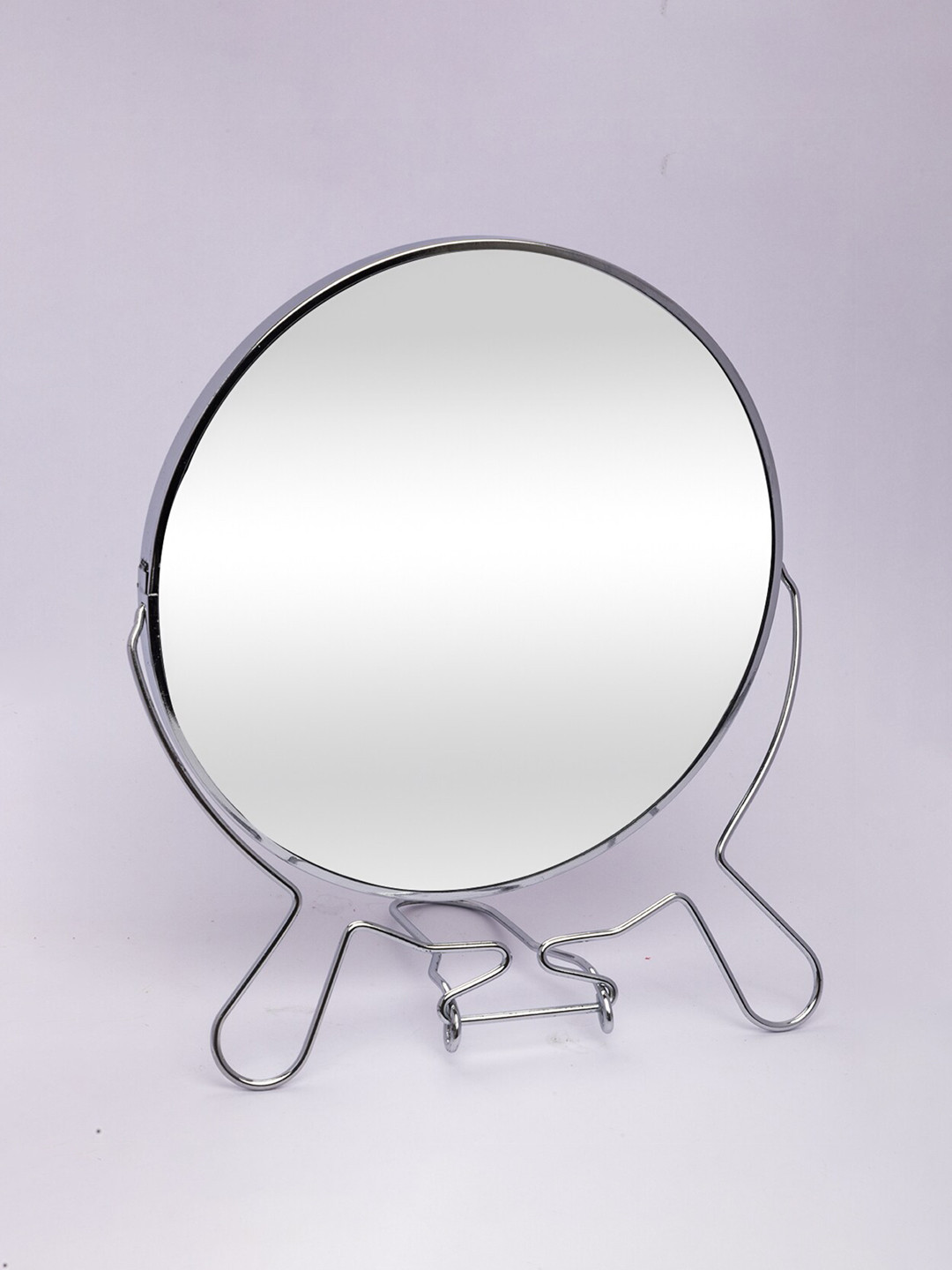Market99 Silver Metal Mirror With Stand