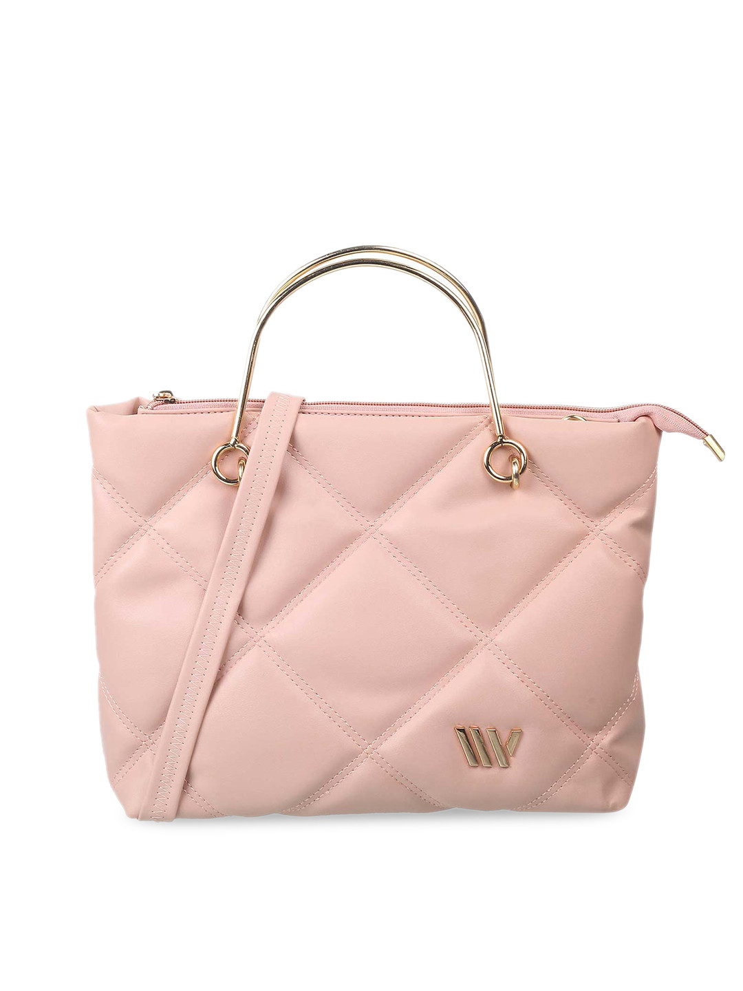 WALKWAY by Metro Textured Structured Satchel With Quilted