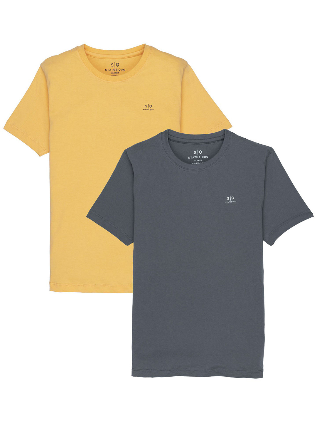 Status Quo Boys Pack Of 2 Cotton T-shirt