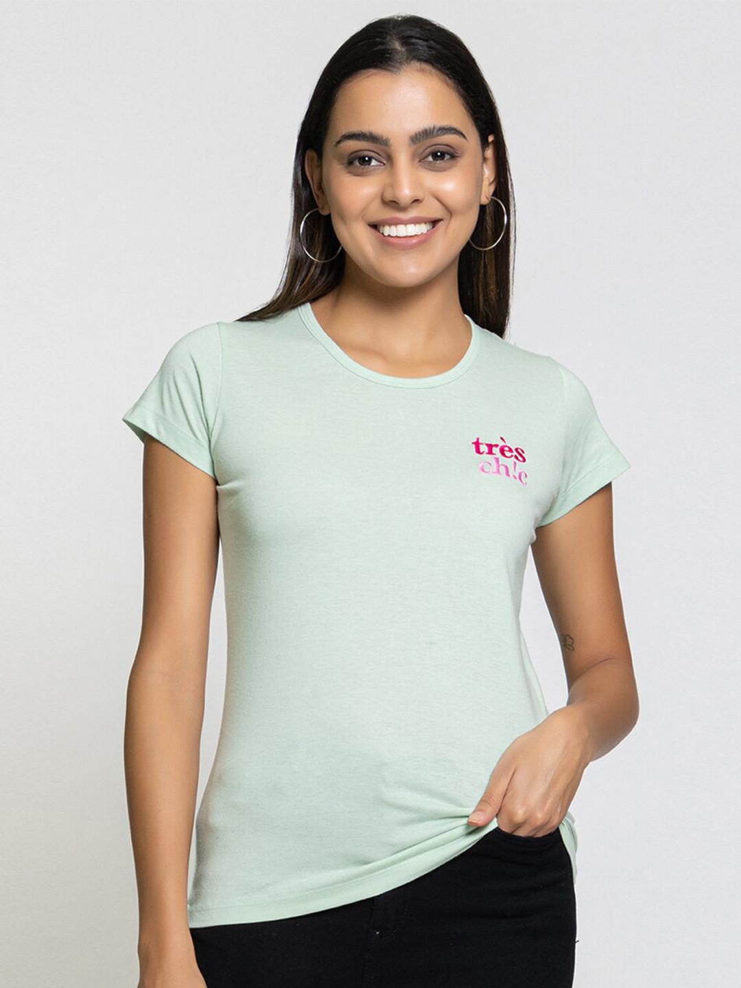 FEMEA Round Neck Cotton T-shirt