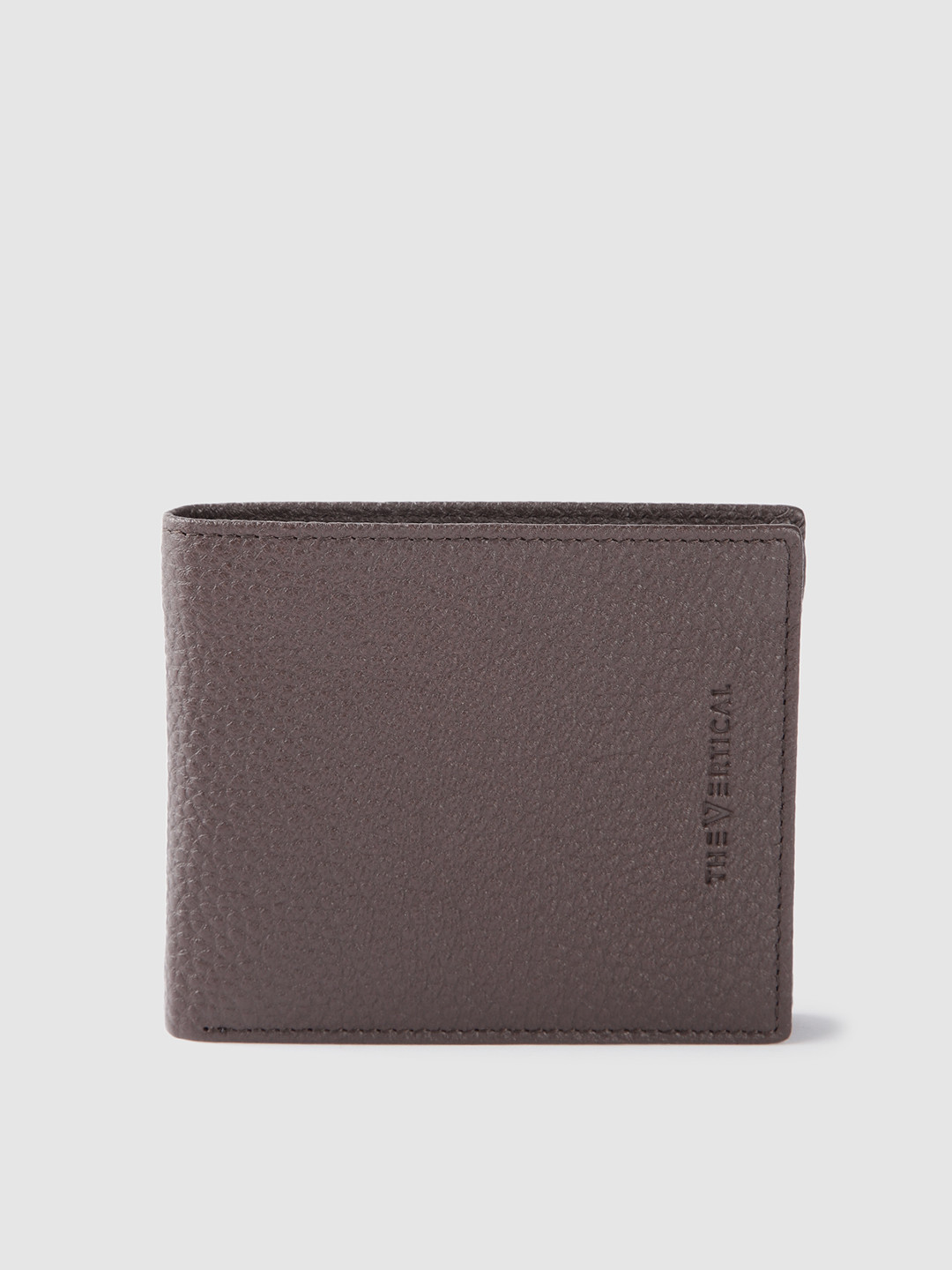 THe VerTicaL Men Textured Leather Two Fold Wallet
