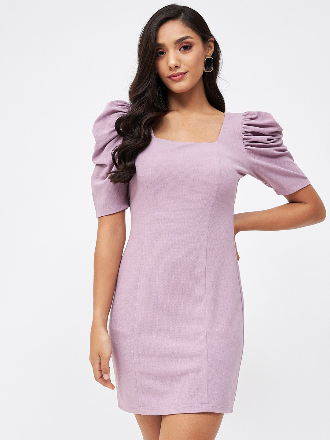 Kibo Purple Sheath Mini Dress