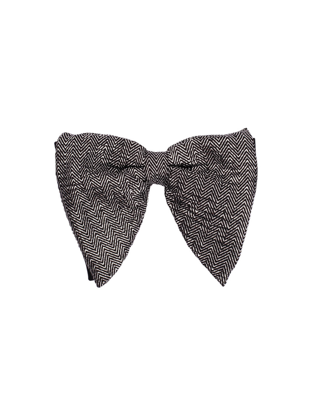 The Tie Hub Men Herringbone Butterfly Bow Tie