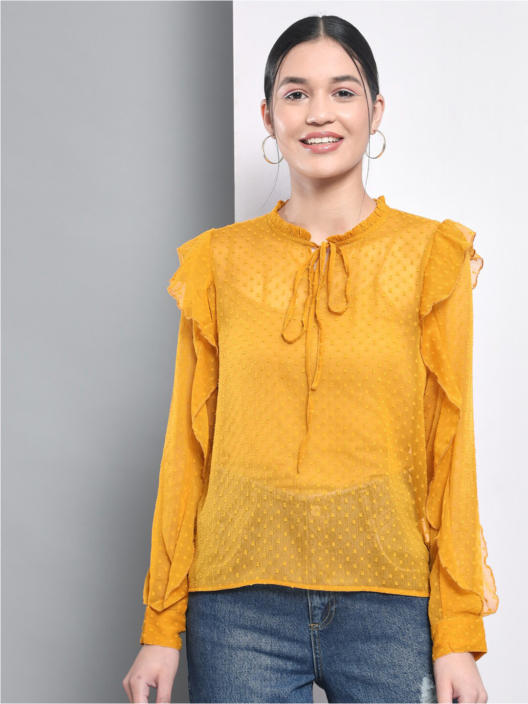 Trend Arrest Ruffles Top