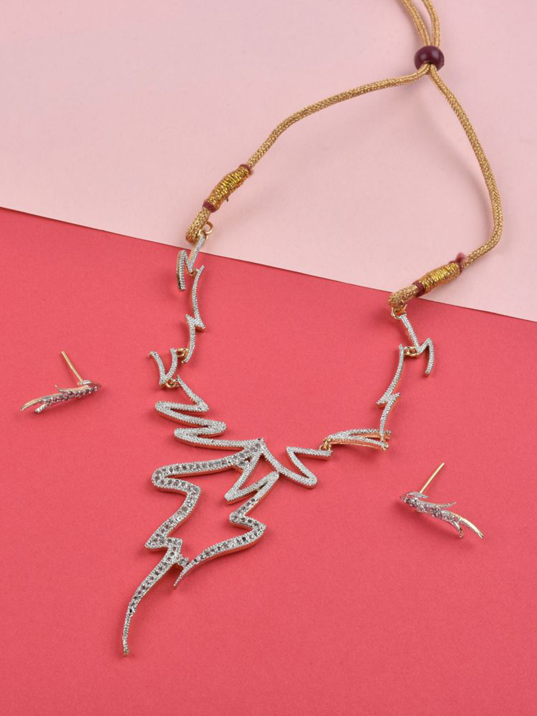 The Pari Gold-Plated AD-Studded Jewellery Set