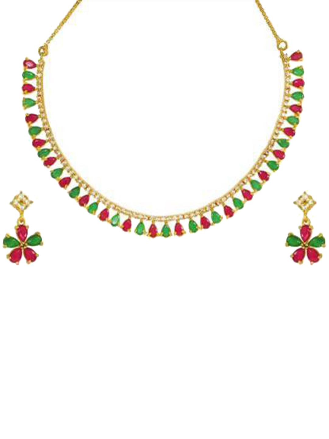 The Pari Gold-Plated AD-Studded Jewellery Set