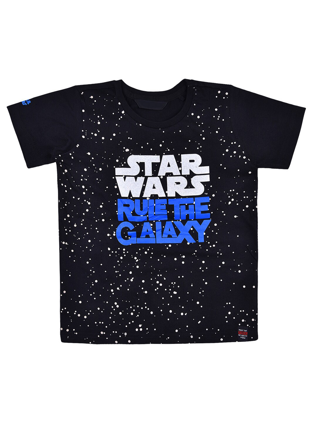Wish Karo Boys Typography Star Wars Printed Cotton T-shirt