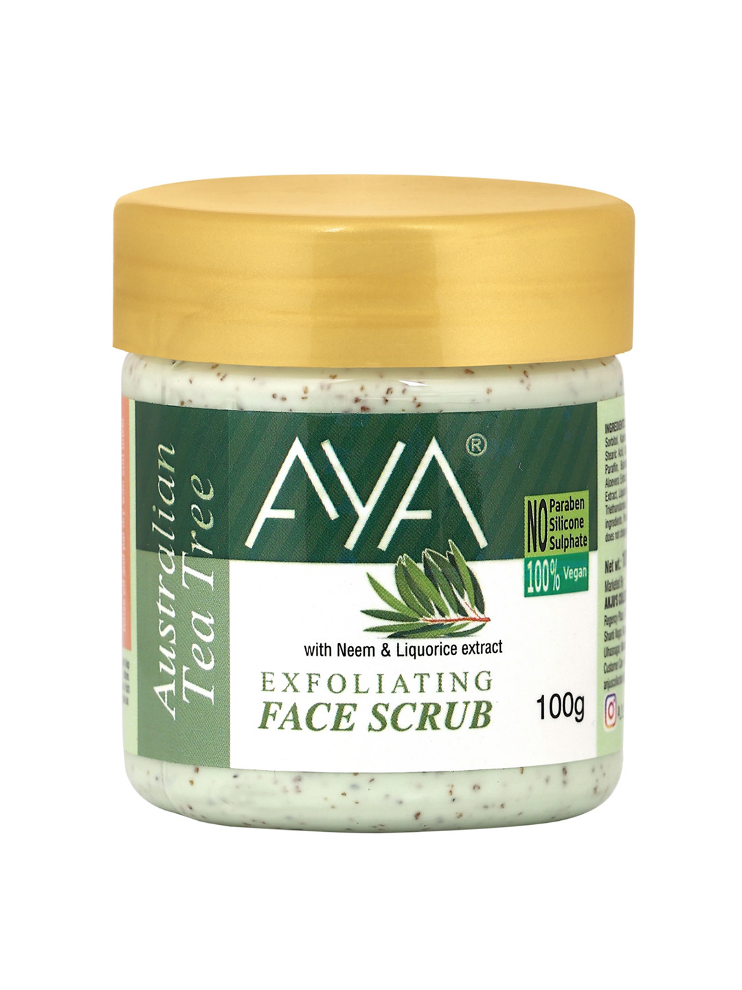 AYA Tea Tree Exfoliating Face Scrub 100 ml