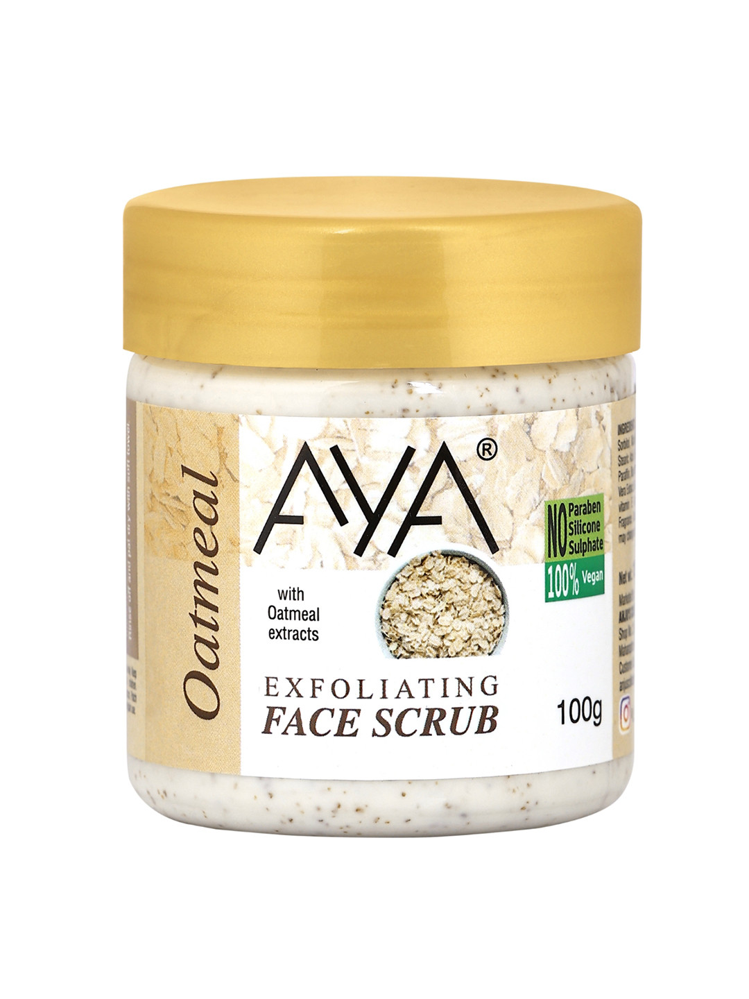 AYA Oatmeal Exfoliating Face Scrub 100 ml